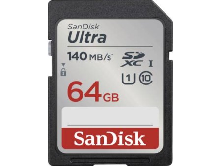 Ultra SDXC 64GB 140MBs UHSI